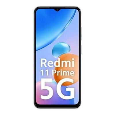New Redmi 11 Prime 5G Factory Unlocked Dual SIM-MTK Dimensity 700-Silver 128GB