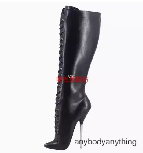 High Heel Stiletto Heel Fetish Platform Knee High Ballet Boots Womens Mens Shoes - Picture 3 of 27