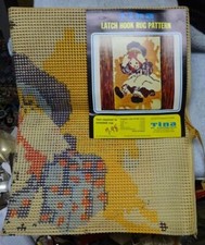   Vintage - TINA of California - LATCH HOOK Rug Pattern - RAGGEDY ANN - unused