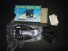 Vintage Electric Travel Iron in Box with Instructions & Lead