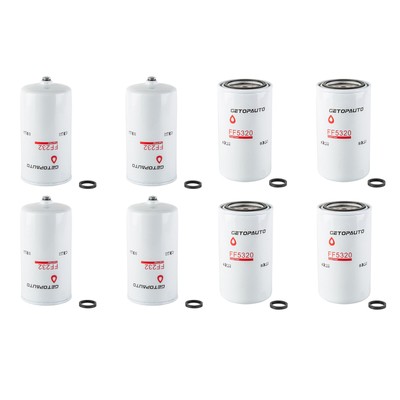 New 4Pcs FF232 FF5320 For Cummins Duramax 33522 33528 Fuel Filter Kit