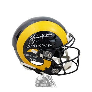 eric dickerson autographed helmet