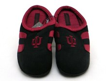 NCAA INDIANA HOOSIERS MEN'S SLIPPERS LICENSED PRODUCT SIZE M-9/10 COLLEGE