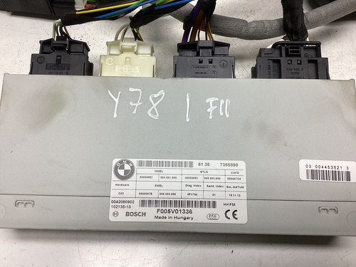 BMW 5 SERIES F11 AUTOMATIC TAILGATE TRUNK ELECTRIC FUNCTION CONTROL 7365898 - Picture 2 of 3