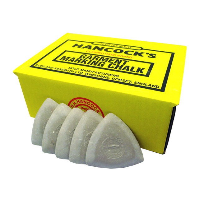 Tiza marcadora de ropa/tela Hancocks Tailors - blanca - paquetes de 12, 25, 50