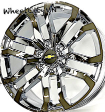 20 Chrome 5924 Oe Replica Wheels Fits 2026 Chevy Silverado Tahoe 6x5.5 28
