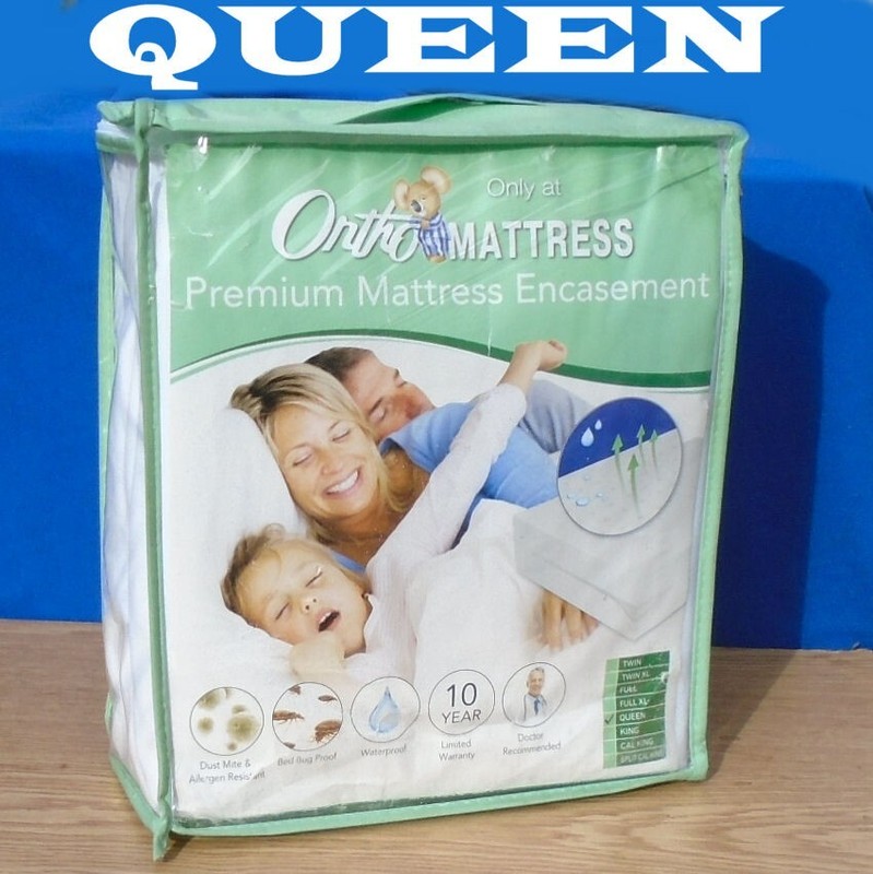 ORTHO Premium Mattress Encasement Queen 60"x80" - NEW & Sealed