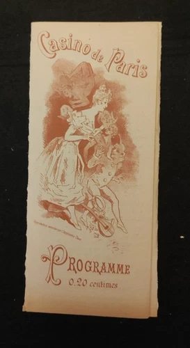 CASINO DE PARIS PROGRAM SCARAMOUCHE PRINCESS TOPAZ BROCHURE