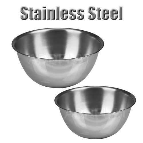 1 to 3 PC Stainless Steel Chef Prep and Nested Mixing Bowl Set Cookware 3 Sizes - Picture 9 of 10