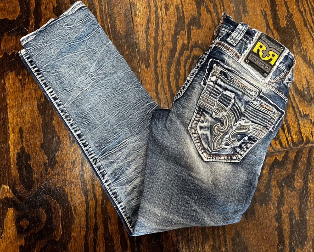 Rock Revival Men's Jean's Alt STRAIGHT -A205-Duke | eBay