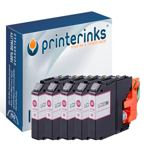 LC223 Magenta Compatible Printer Ink Brother DCP-J4120DW MFC-J5320DW - 5 Pack - Picture 1 of 1