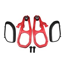 New Heavy Daty Front Car Tow Hooks Left Right with Hardware Replacement Red