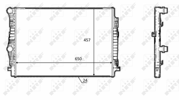 Nrf 58392 KüHler MotorküHlung FüR Audi Cupra Seat Skoda Vw-image