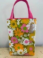 Vintage Lazy Daisy Floral Fieldcrest NEW Tote Market Reusable Shopping Bag
