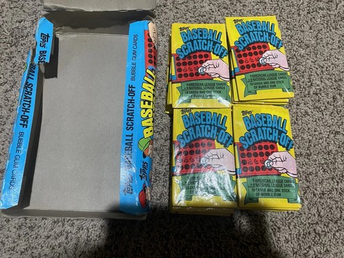 1981 Topps Baseball Scratch-Off Box 36 SEALED UNOPENED WAX PACKS VINTAGE M30 - Picture 4 of 11