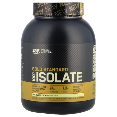 Gold Standard  100% Isolate, Rich Vanilla, 46.5 oz  (1.32 kg)