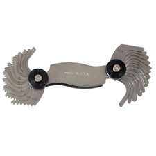 Metric and Standard Screw Thread Pitch Gauge Tool