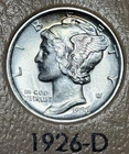1926 D Denver S San Francisco Mercury Dimes Silver 10C .10