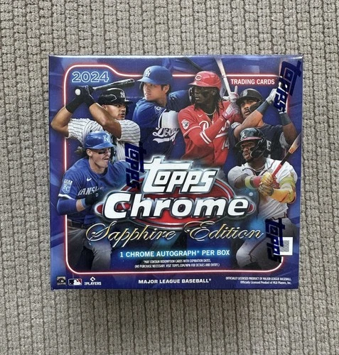 2024 Topps Chrome Sapphire Baseball Hobby Box Sealed New