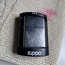 Zippo Street Chrome Windproof Lighter 2013 Made in USA with Display Stand