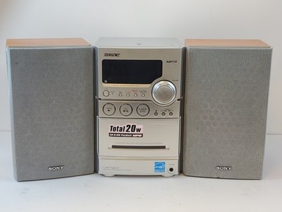 Sony CMT-NEZ3 Micro Hi-Fi Shelf System CD And Tape Player AM FM Radio Works