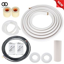 White Install Kit Suitable For Mini Split Heat Pump Systems 25 Ft 3/8"-5/8" Dia.