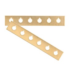 Golden Brass Bridge Pin Hole Reinforcement Plate for Acoustic Guitar Repair