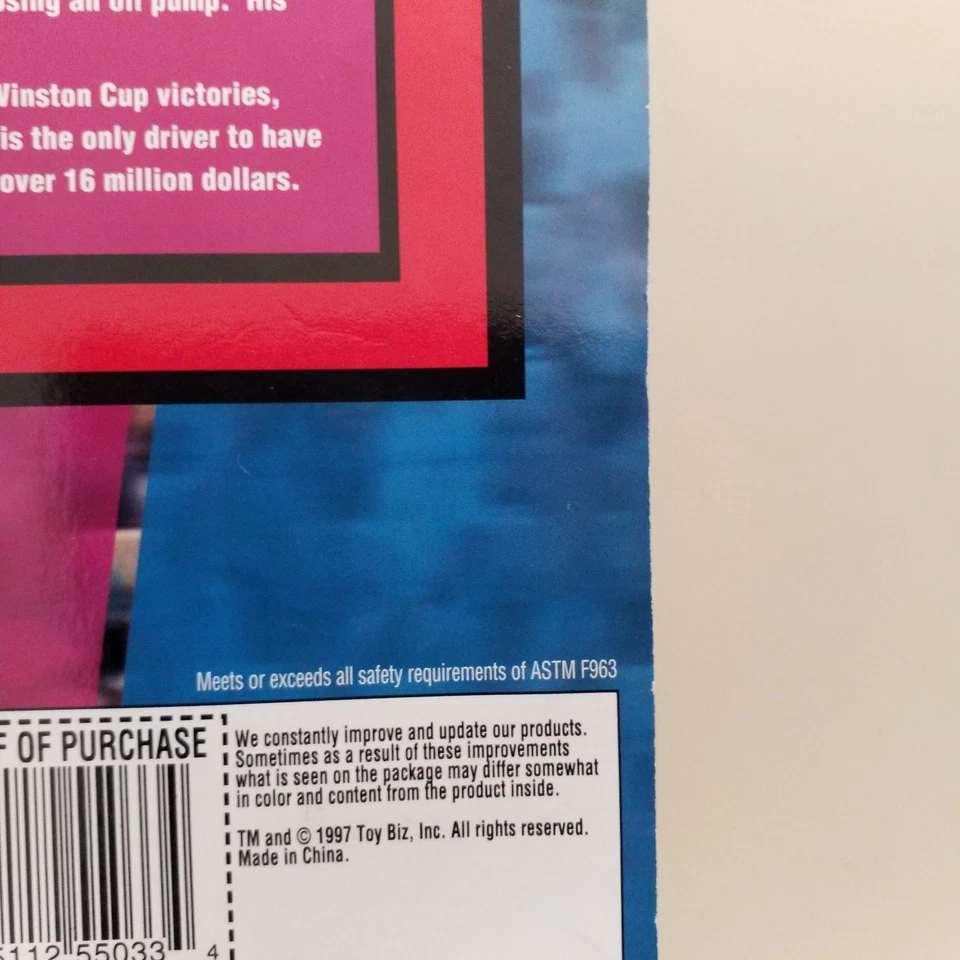 Vtg Toy Biz Bill Elliott Figure McDonalds Fleer card special edition 1997 - Image 3 of 4