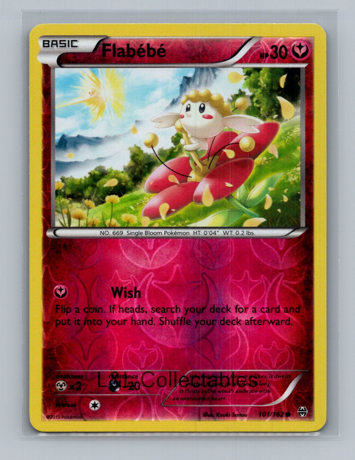 Flabebe 101/162 - Reverse Holo - XY - BREAKthrough