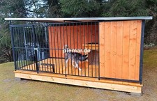 NEU Hundezwinger 3x2x1,75m Zwinger Hundekäfig Holzverkleidung Holzboden | 30858