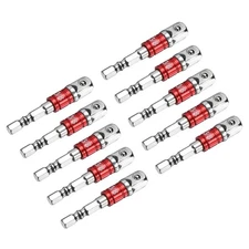 10pcs 3/8" Impact Driver Socket Adapter Extension Set Silver-Red