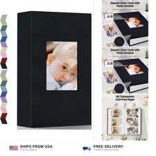Popotop Photo Album 4x6-300 Photos Linen Cover Photo Books with 300 Horizonta...
