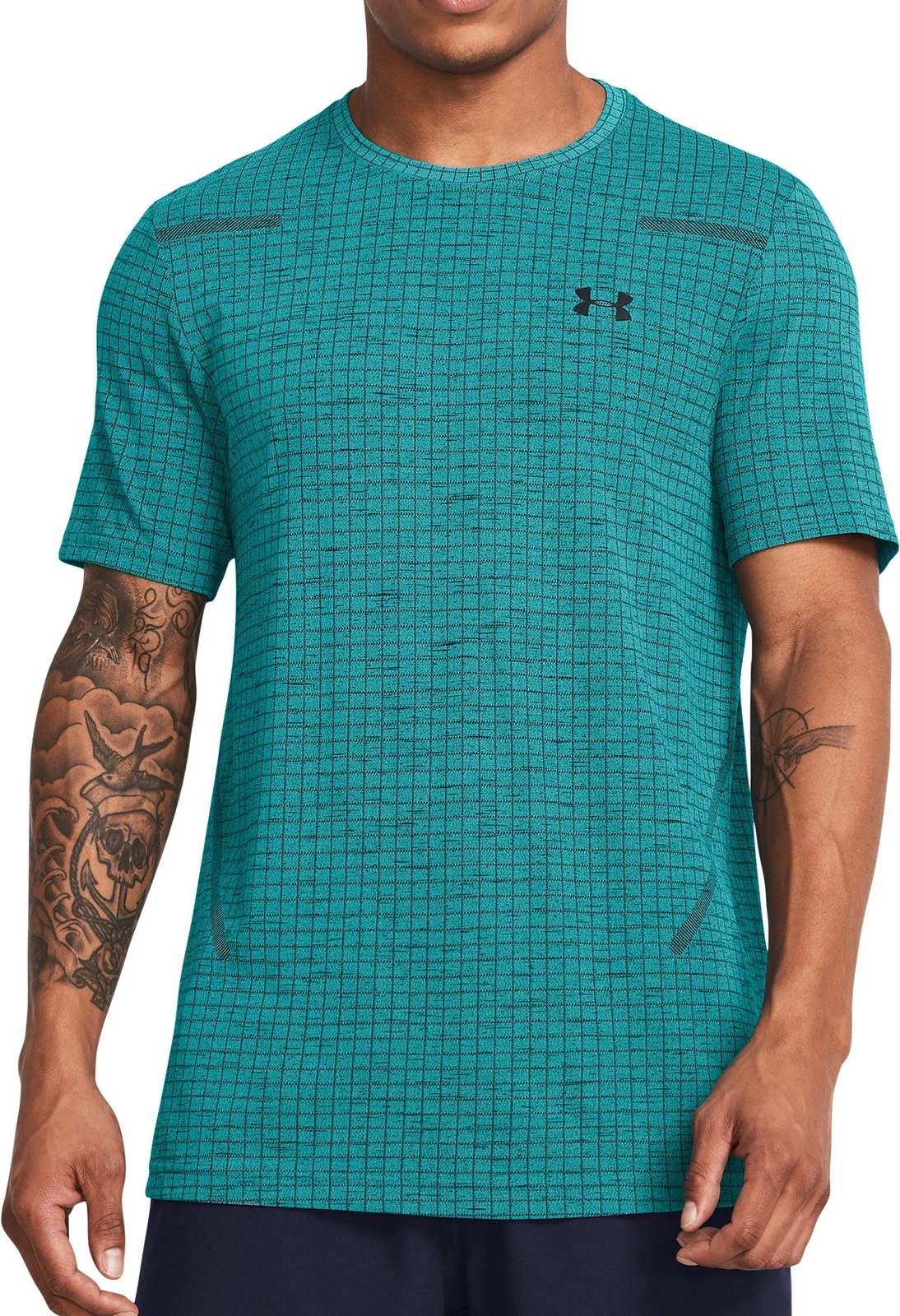 Under Armour Seamless Grid Mens Training Top Green Short Sleeve Gym T-Shirt
Opens in a new window or