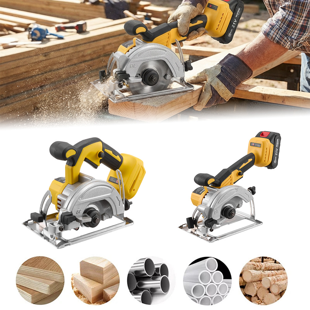 5/6" Cordless Circular Saw Electric WoodCutter For 21V Battery 6500/6900RPM BODY