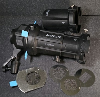 Nanlite PJ-FZ60 Projection Attachment Bowens Mount 36° 19° Lens Gobo Forza FS