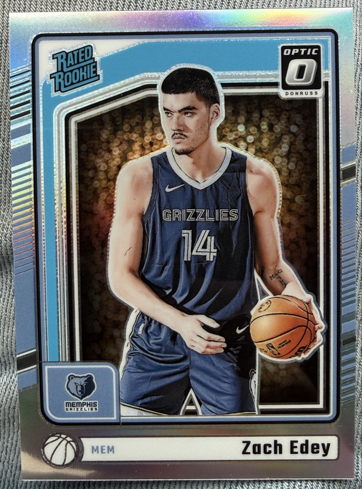 2024-25 Panini Donruss Optic - Rated Rookie Zach Edey #288 Holo Prizm (RC)