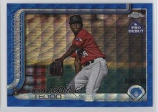 2025 Topps Pro Debut Chrome Blue Wave Refractor /150 Emiliano Teodo #PDC-95 11b4