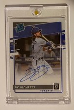 2020 Panini Donruss Optic BO BICHETTE Rated Rookie Signatures Auto Blue Jays
