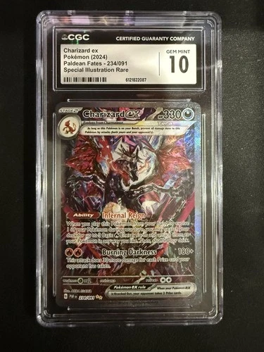 CGC 10 Charizard ex - 234/091 - Paldean Fates - Pokemon SIR