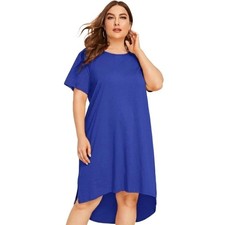 Shein Curve Women's Dress High-Low T-Shirt/Tunic Oversized Fit Loose Size 0xl