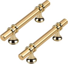 10 Pack Kitchen Cabinet Handles Gold Cabinet Pulls 3 Inch Brushed Gold Drawer...