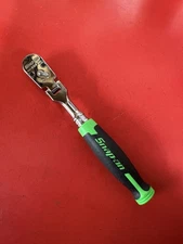 Snap On Tools NEW FHFD100 100 Tooth GREEN 3/8"dr Hard Grip Flex Ratchet USA
