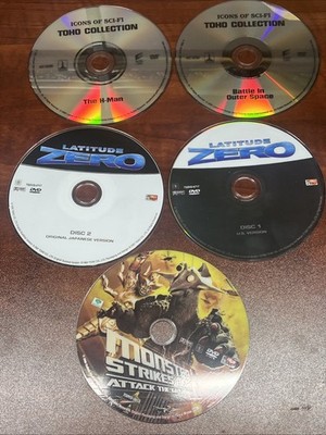 Latitude Zero Double Disc Special Edition (DVD, 1969)  And 3 Tojo DVDs Monster