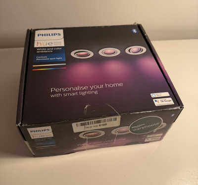 Philips Hue Centura 3er Pack Einbaustrahler Weiß Farbe Ambiance GU10 LED