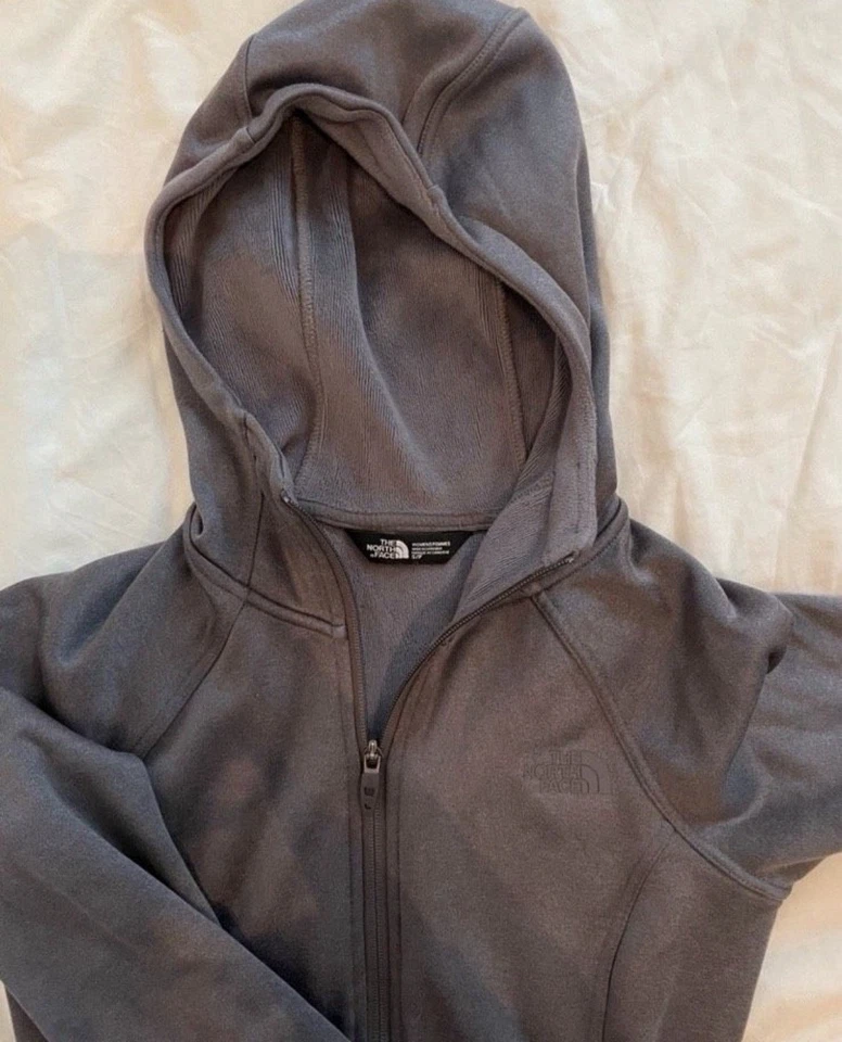 The North Face Damen Fleecejacke Kapuze Summit Outdoor Mountain Gear Grau S 36 - Bild 2 von 4