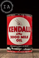 Vintage Kendall “The 2000 Mile Oil” 1-Gallon Can