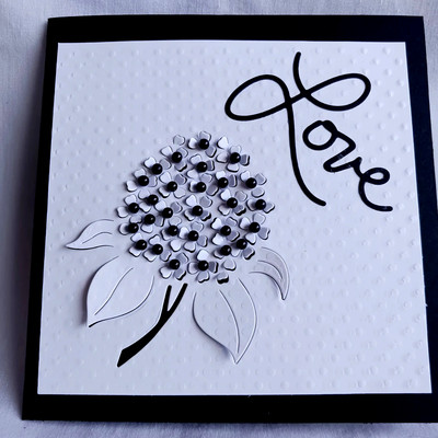 Schöne Hortensie Blume Metall Stanzschablone, Prägung. Scrapbooking . T 26