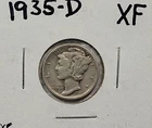 1935-D 10c Mercury Silver Dime