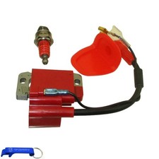 Red Racing Ignition Coil For 2 Stroke 47cc 49cc Engine Mini Moto Quad ATV Poc...