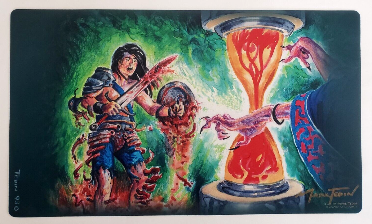 Timetwister Play Mat MTG Playmat SIGNED Mark Tedin OFFICIAL